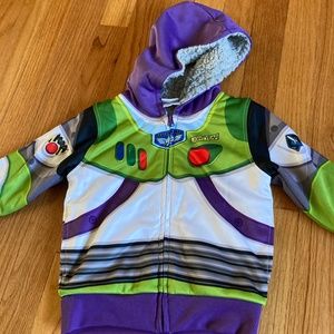 Buzz Light Year 2T Zip-up Fleece-lined Sweatshirt